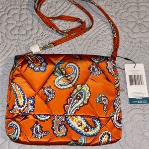Vera Bradley Vibrant Orange Paisley Crossbody Bag